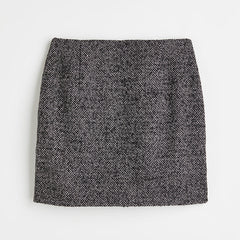 Black mini skirt