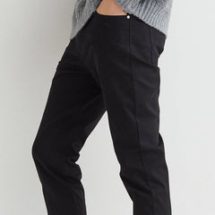 Slim fit twill trousers