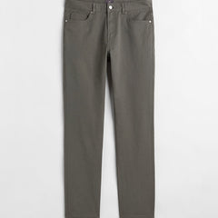 Slim fit twill trousers