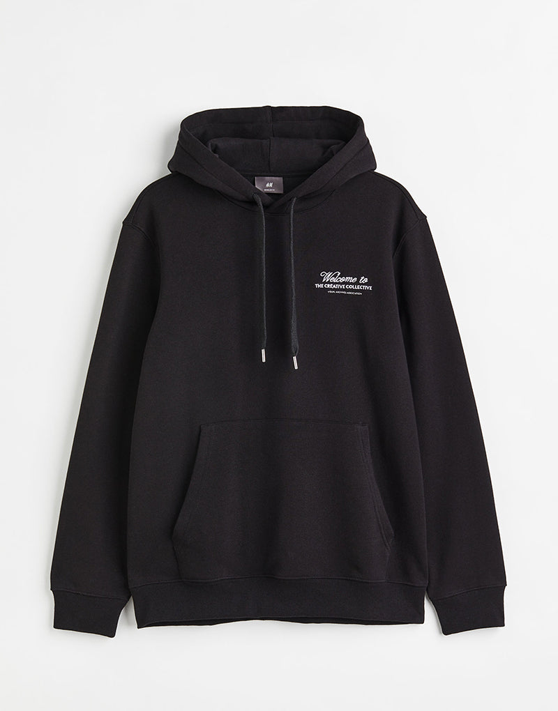 Regular printed hoodie