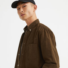 Regular fit corduroy shirt