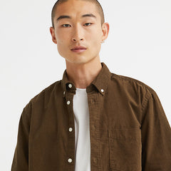 Regular fit corduroy shirt