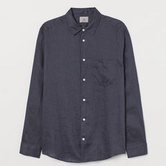 Regular fit linen shirt