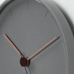 Wall clock gray pink