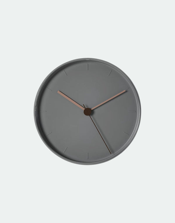 Wall clock gray pink