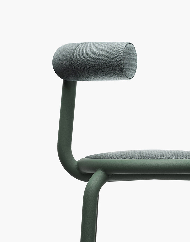 Green fabric chair