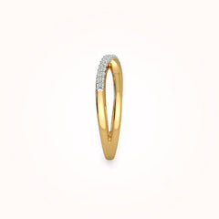 Abril cutout gold ring