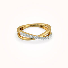Abril cutout gold ring