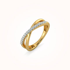 Abril cutout gold ring