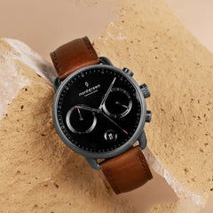 Silver dial watch