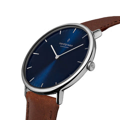 Brown leather watch