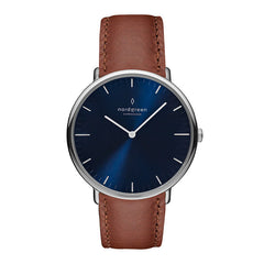 Brown leather watch